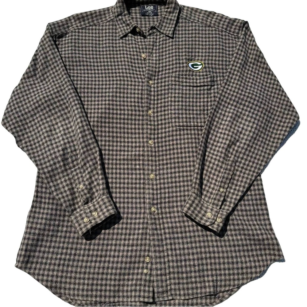 Vintage Green Bay Packers Lee Sport Flannel / NFL / Football / Sportswear